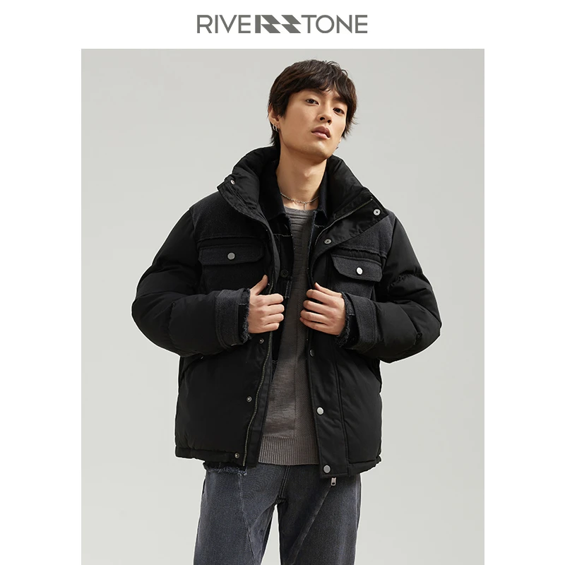 【大睿睿专属】RS男装 短款时尚立领羽绒服加厚 KY20446561