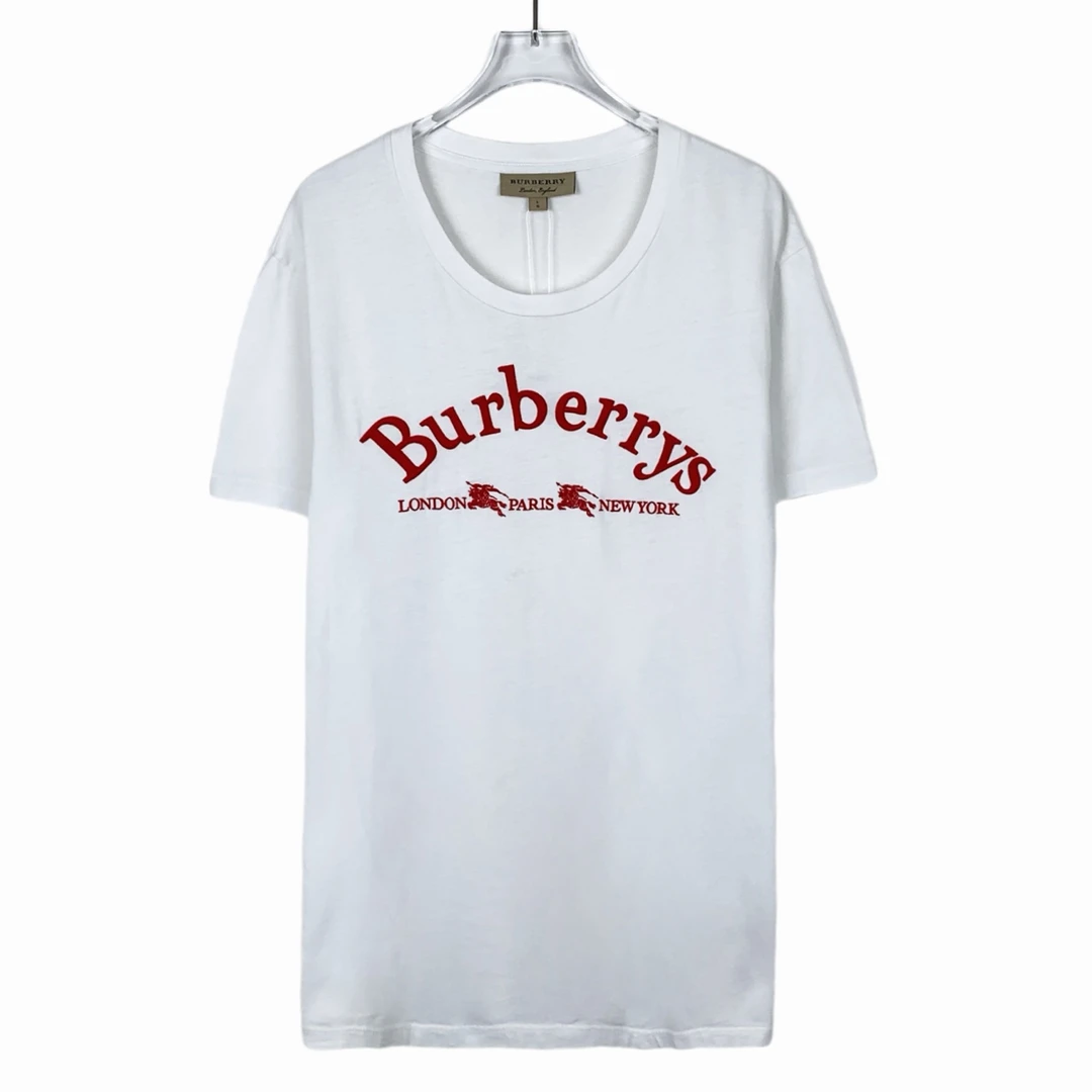 BURBERRY/博柏利潮奢豆 严选/logo战马刺绣短袖T恤/95新/012693