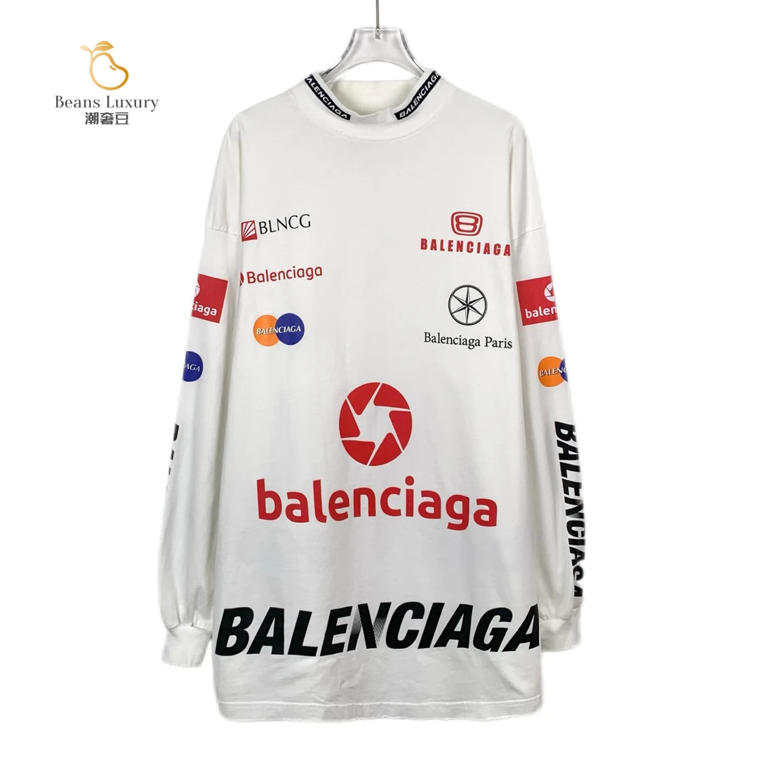 99新 Balenciaga/巴黎世家 白色字母图案卫衣/H10230