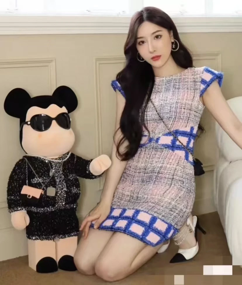 95新 Chanel/香奈儿 潮奢豆 严选/编织粗花呢连衣裙/H11518