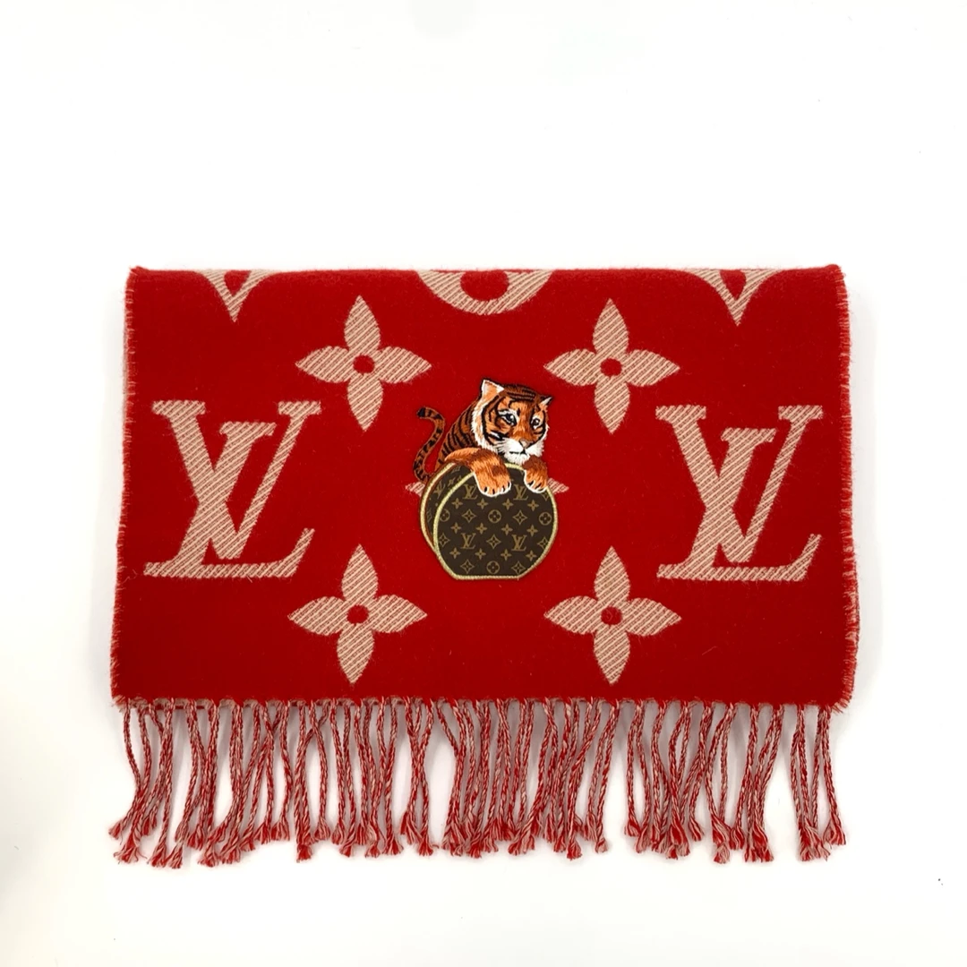 LouisVuitton/路易威登潮奢豆 严选/羊毛针织围巾/99新/012177