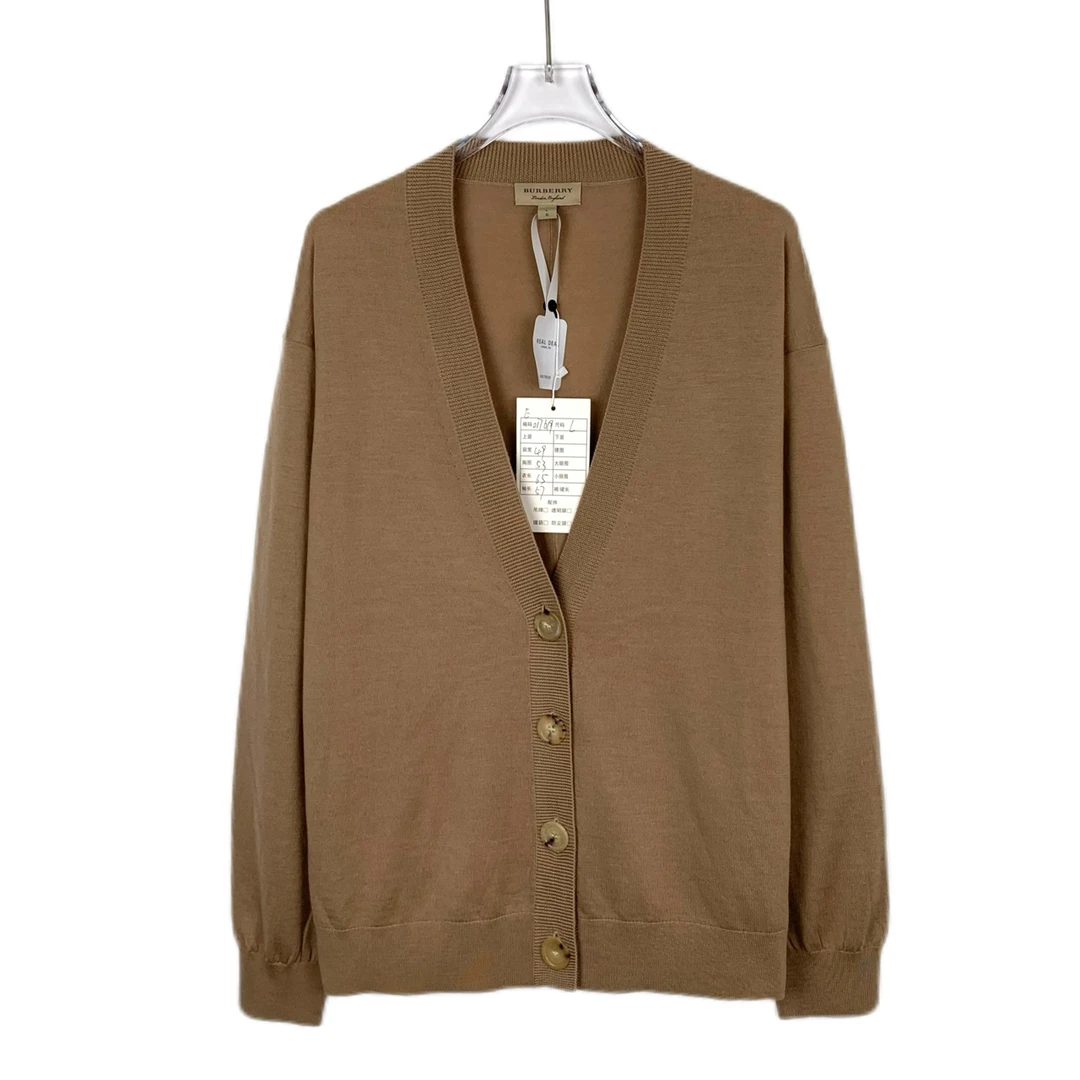 BURBERRY/博柏利99新/潮奢豆 严选/格纹拼接设计开衫外套 /017619