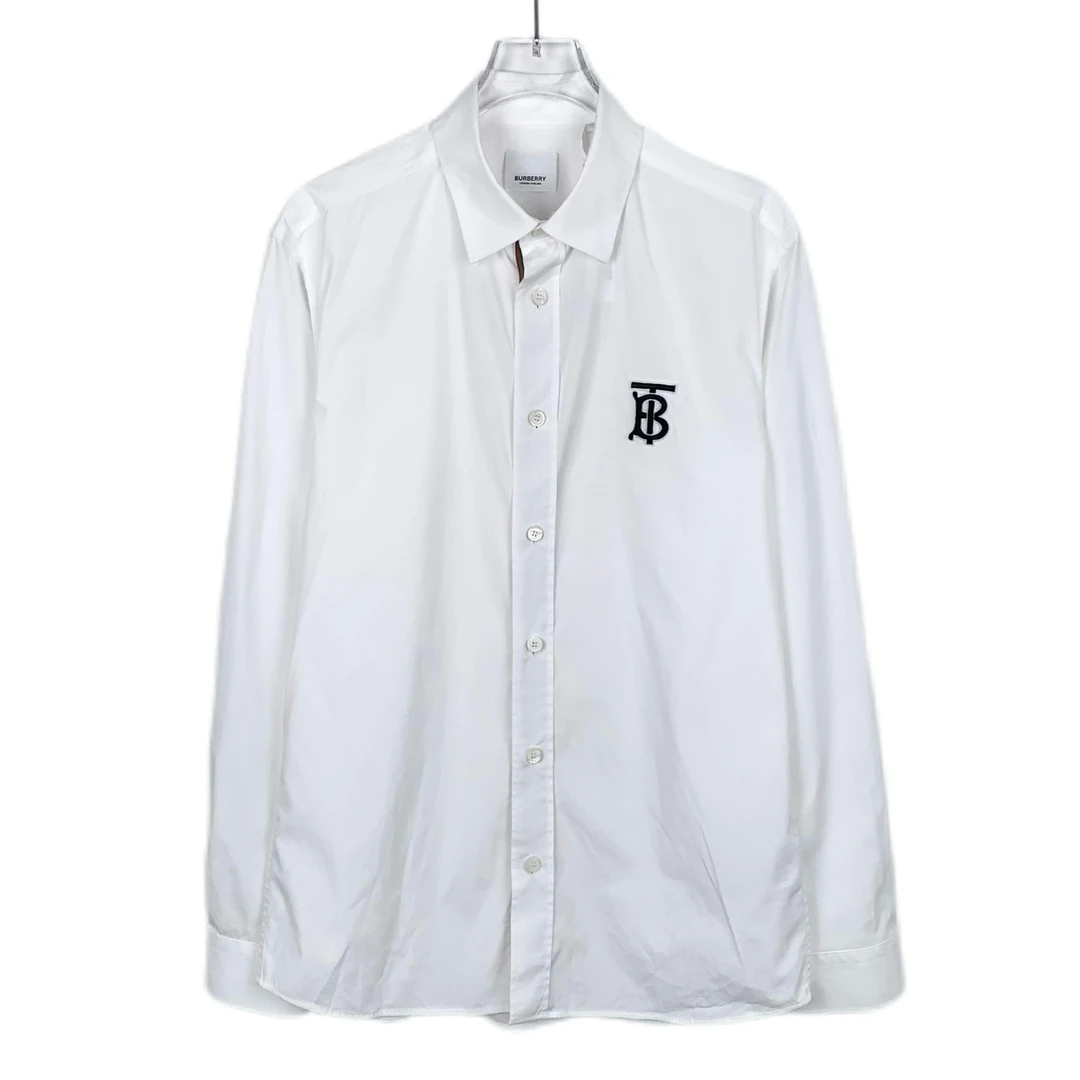 BURBERRY/博柏利潮奢豆 严选/ logo字母刺绣长袖衬衫/99新/018664
