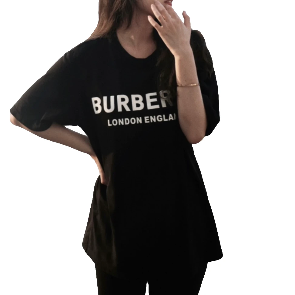 BURBERRY/博柏利潮奢豆 严选/logo字母印花短袖T恤 /95新/014933