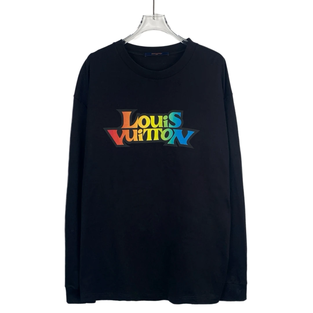 LouisVuitton/路易威登潮奢豆严选/彩色logo印花卫衣/99新/017537