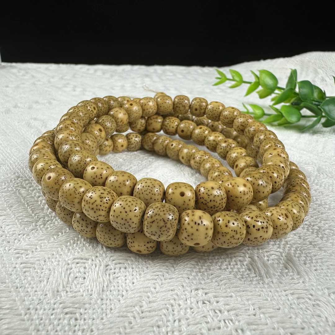 老籽星月8*9星月菩提子桶珠114颗-30