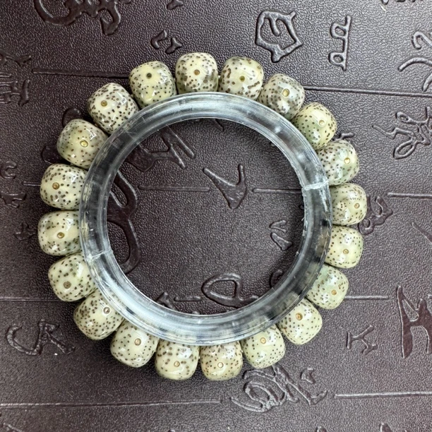 870星月菩提子阴皮料桶珠20颗10*11MM