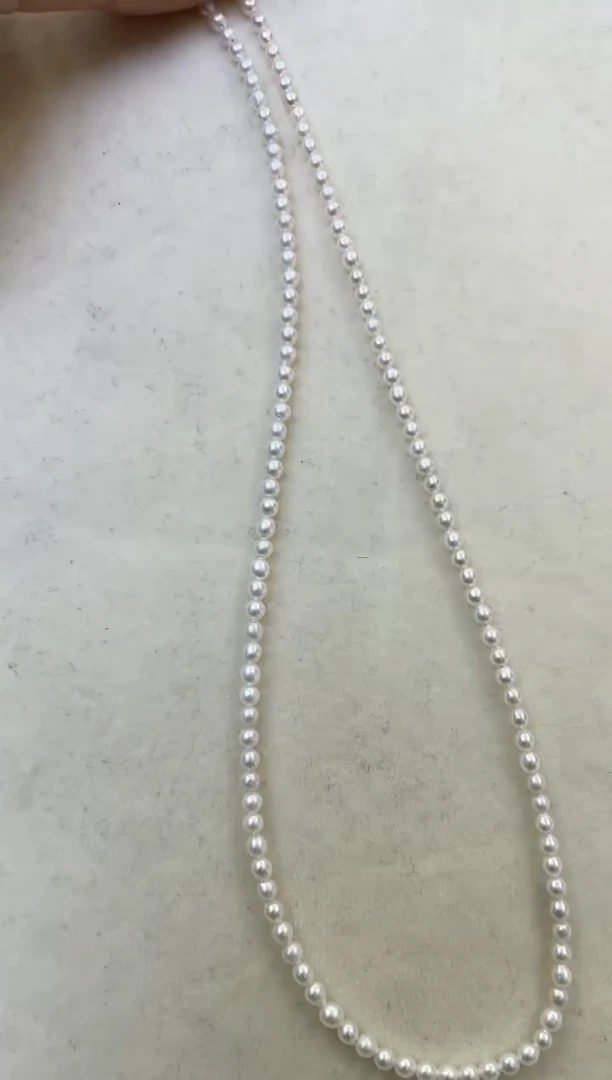 【闪购商品】淡水珍珠颈饰银S925镶嵌仙女链