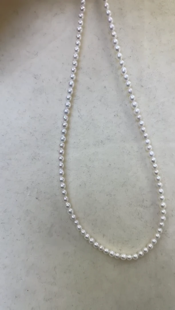 【闪购商品】淡水珍珠颈饰银S925镶嵌仙女链