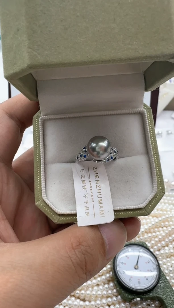 【闪购商品】海水珍珠戒指银S925镶嵌清货