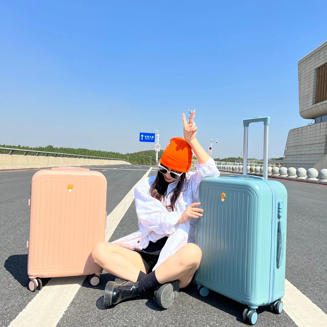 高颜值糖果色登机行李箱网红ins旅行行李箱潮流加厚拉杆箱小清新