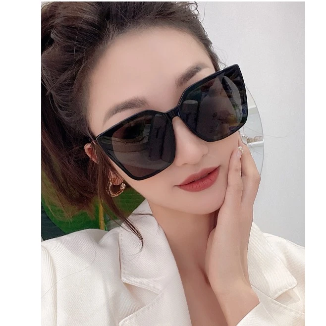 潮流时尚墨镜偏光高端板材大框女防紫外线显瘦街拍个性网红太阳镜