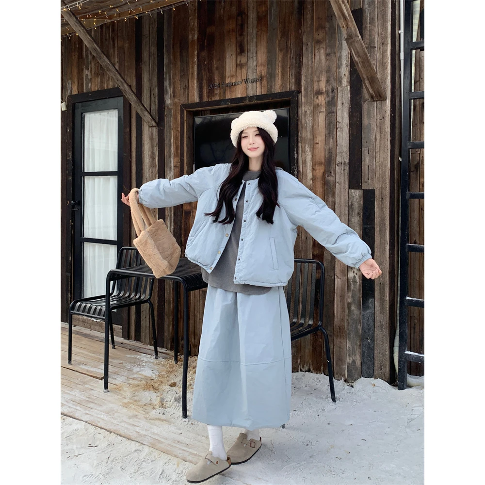 网红孕妇装韩系休闲套装时尚棉衣叠穿连帽打底衫半身裙三件套潮妈