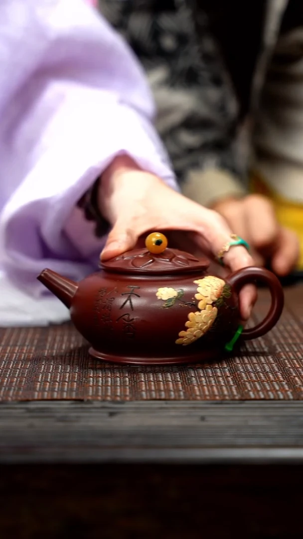 【闪购商品】紫砂茶壶国色天香