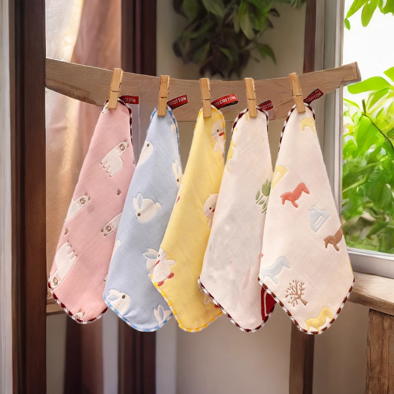 【刘厂长补贴】2024新款纯棉小方巾25*25颜色随机