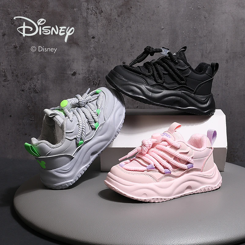 2023年冬款加绒迪士尼儿童加绒百搭保暖厚底运动鞋DS5486801
