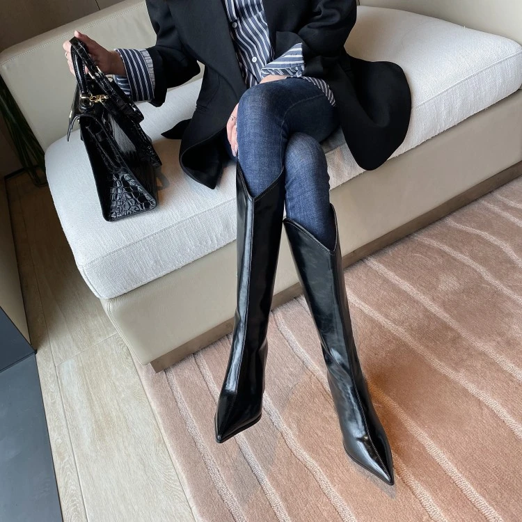 DJ时尚长靴-A2353黑色