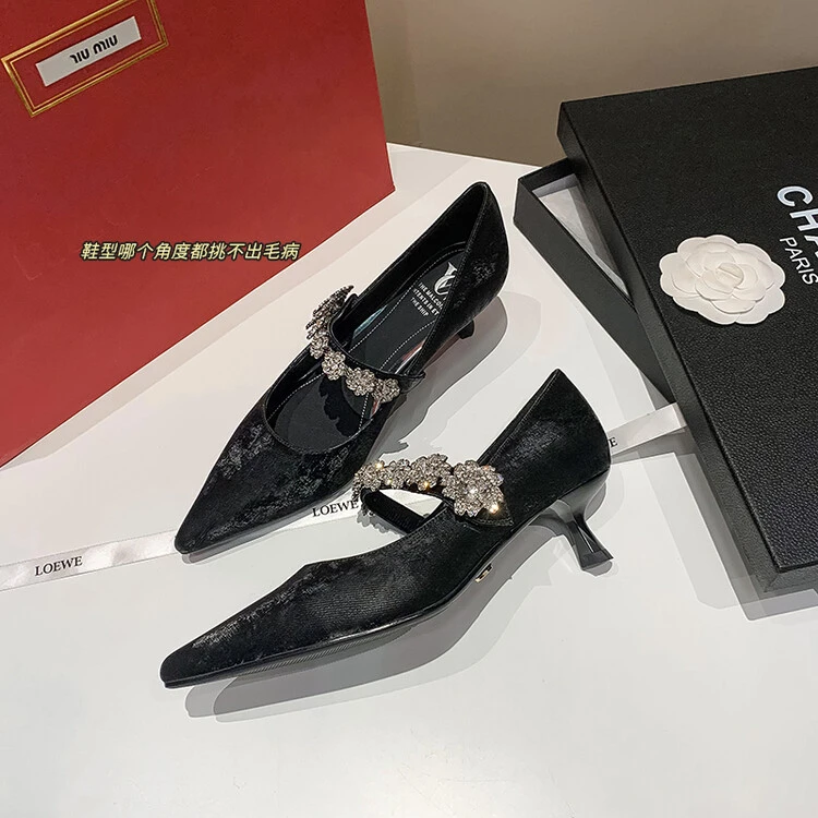 DJ时尚单鞋-A2808黑色