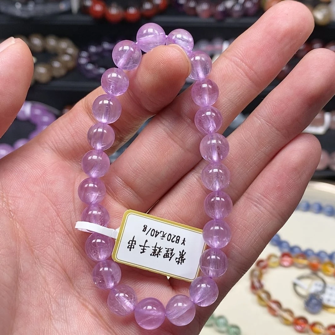 锂辉石手串8.2未镶嵌