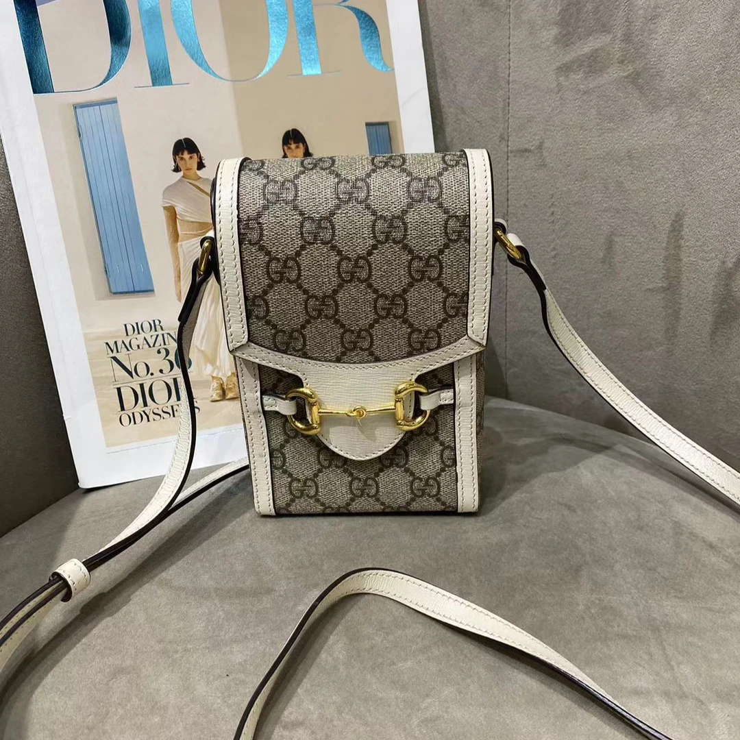 99新 GUCCI/GUCCI 1955手机包时尚女士经典单肩
