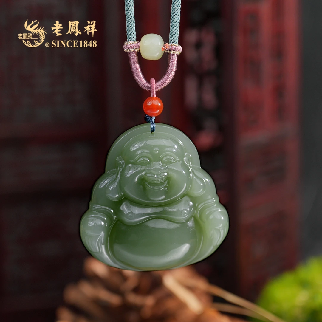 老鳯祥【婷姐专属】深晴水 佛公吊坠项链 多样性发一件 C03474