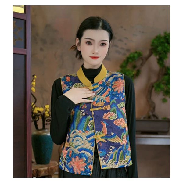 【董小姐】2024年新款桑蚕丝香云纱马甲女