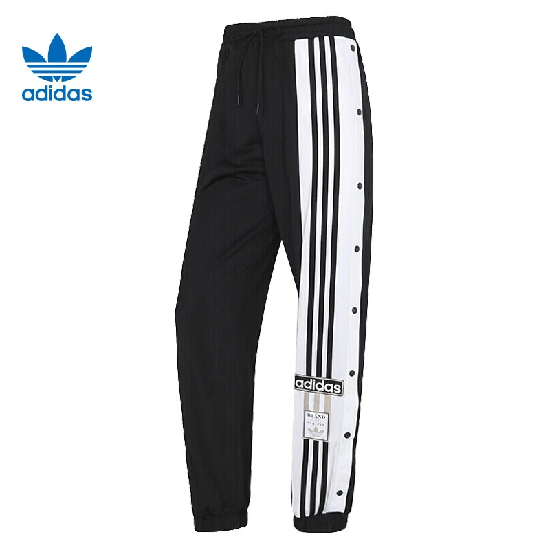 ADIDAS/阿迪达斯三叶草女子运动休闲长裤GJ6580夏季时尚条纹裤