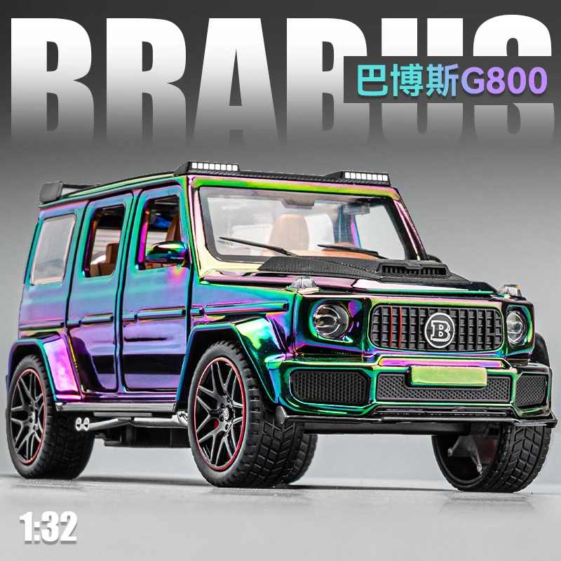 奔驰大G车模合金仿真巴博斯G800汽车模型男孩越野玩具小汽车摆件