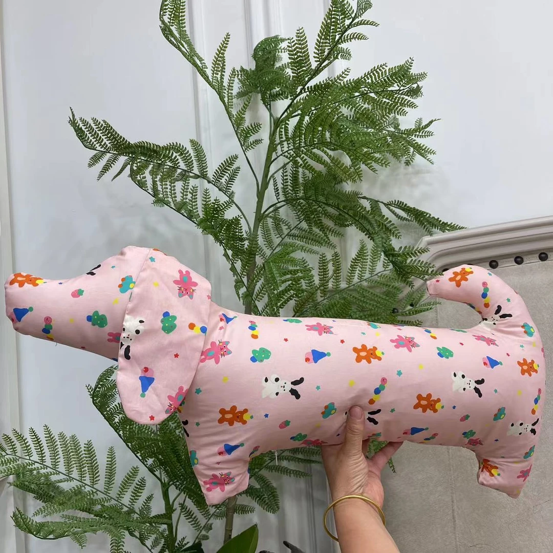 【定制专享】网红腊肠狗纯棉布艺松弛感陪睡枕吸汗棉枕创意玩偶枕