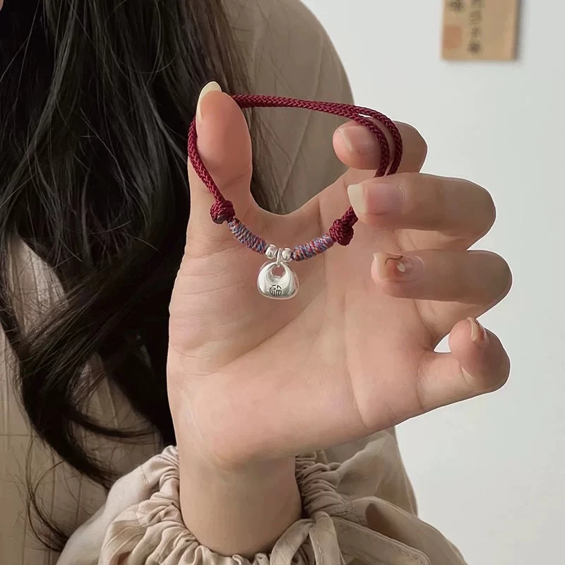 实心小胖福编绳手链K162