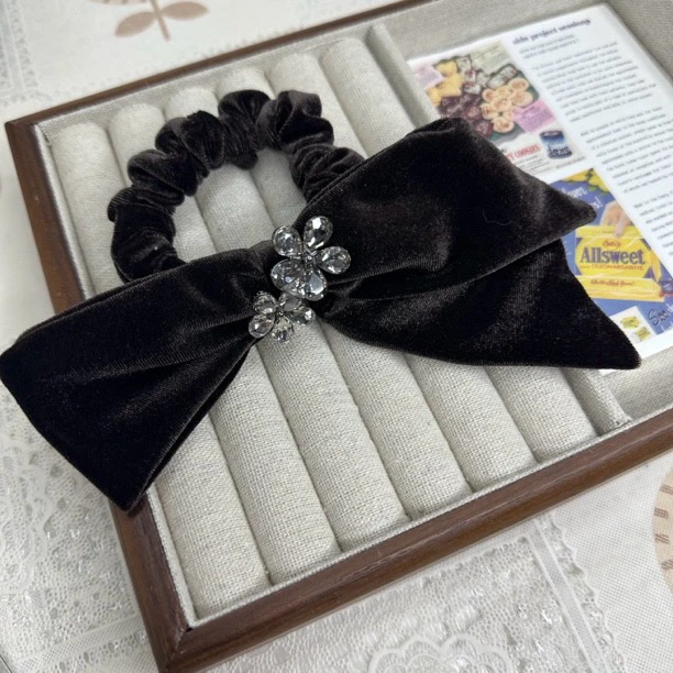 【卓菲】原单设计水钻蝴蝶发圈8145