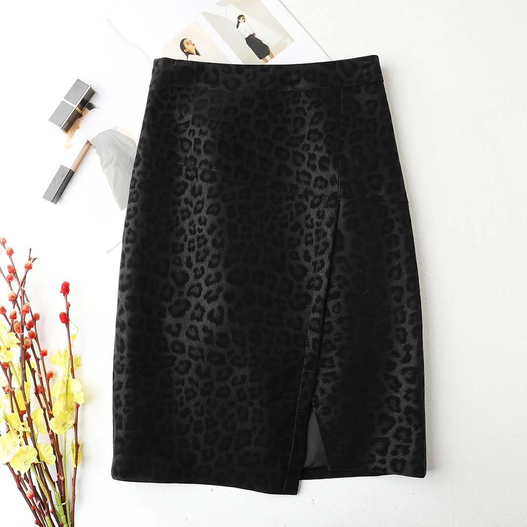 【火苗】绵羊皮时尚复古国风印花提花气质花色宽松双面半身裙630