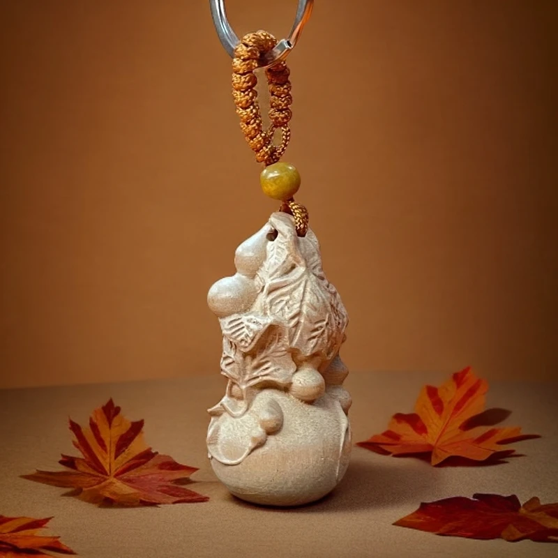 正宗品质子孙葫芦把玩件传承泰山匠心雕刻实木整料工艺品文玩小件
