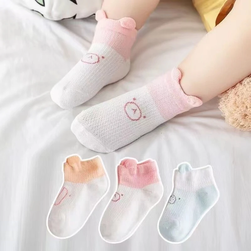 婴儿袜子春夏薄款0-3可爱婴幼儿宝宝袜子春秋透气a类1-3儿童袜子