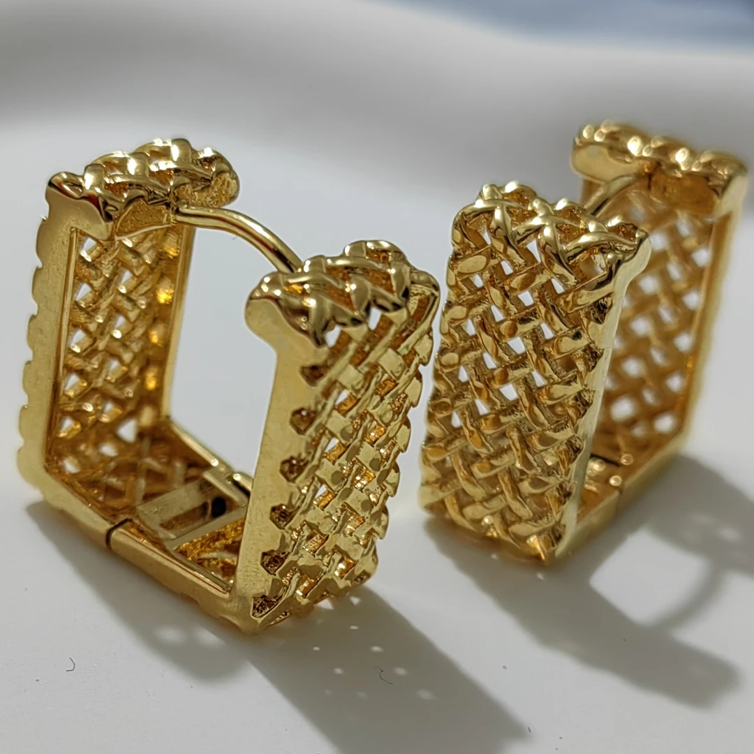 铜合金耳饰 金色耳钉 耳环 耳圈时尚经典