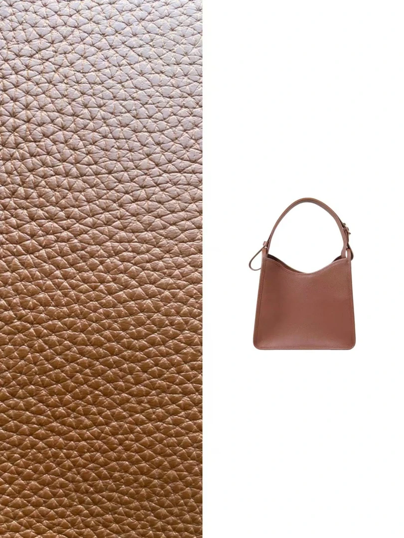 2024新款HOBO手提包休闲时尚荔枝纹牛皮通勤单肩腋下包简约百搭