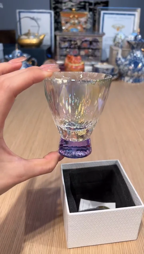 【闪购商品】陶如图27炫彩紫色酒杯