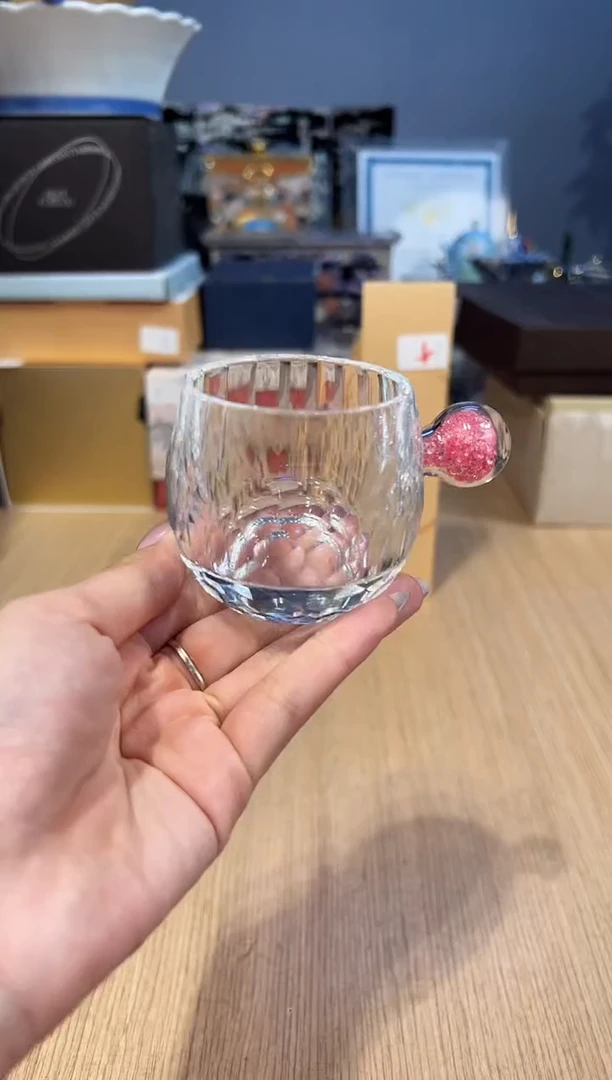 【闪购商品】杯20玺宴圆球把手茶杯FFF（粉）