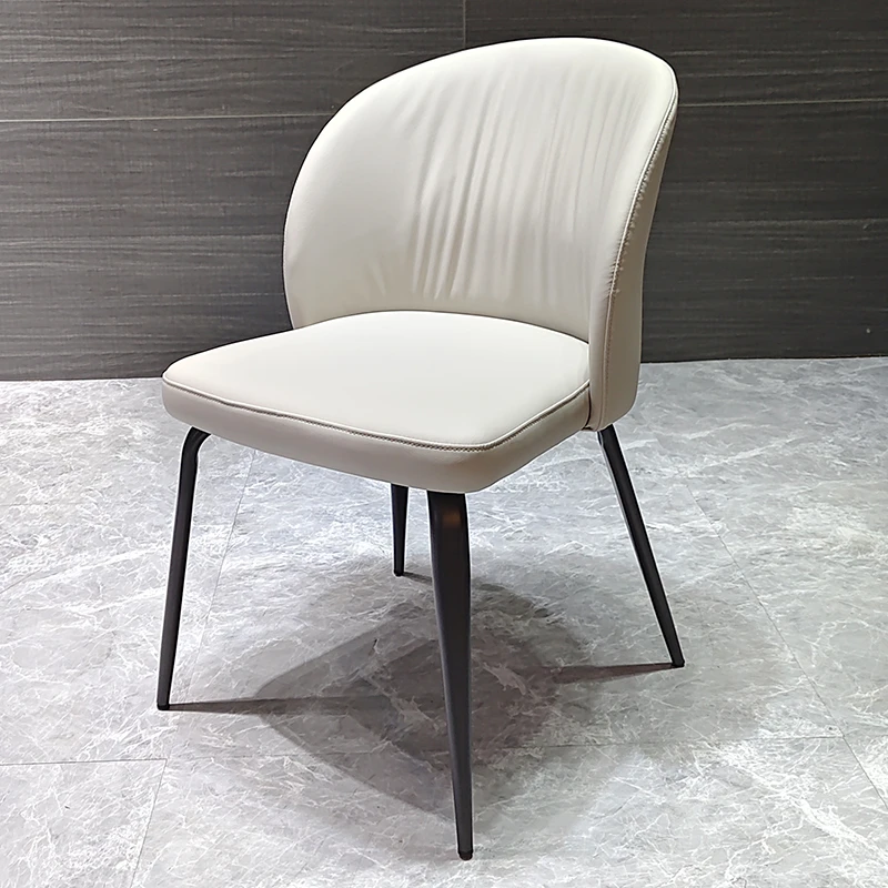 新款轻奢法式奶油风可旋转餐椅酒店咖啡厅设计师款客厅餐桌椅