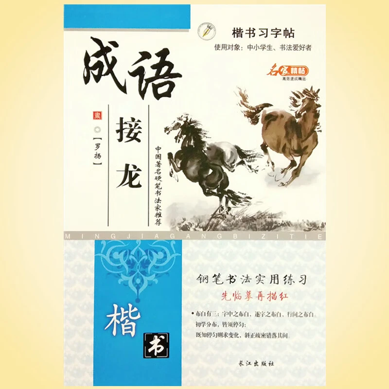 成语接龙 正楷书练习字帖 高初大中小学生者入门速成钢笔临摹