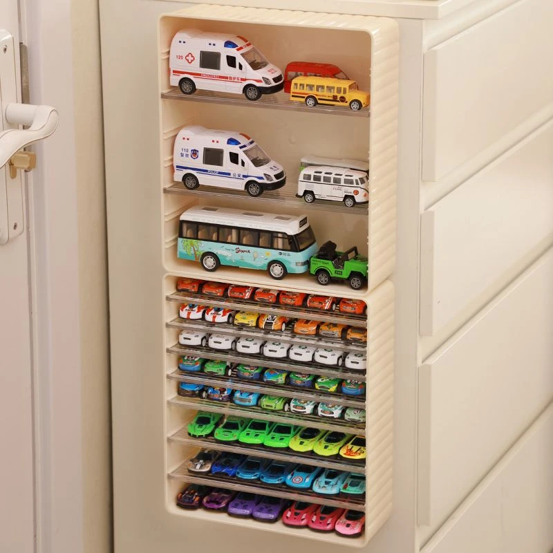 儿童玩具收纳架合金小汽车收纳神器风火轮多美卡展示架桌面置物架