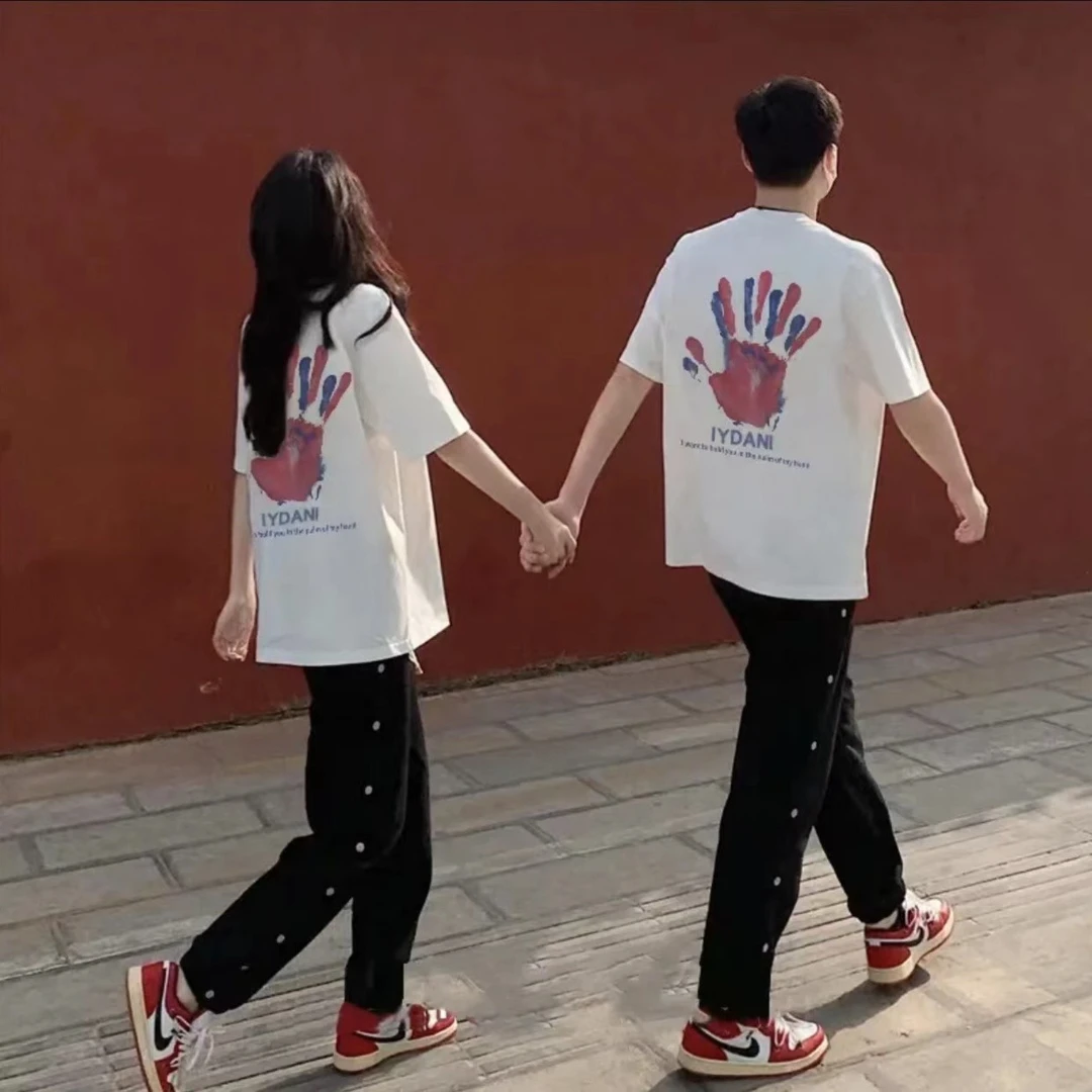 ARTA【ARTA潮牌】情侣短袖潮牌情侣T恤男女情侣装纯棉夏季宽松超火