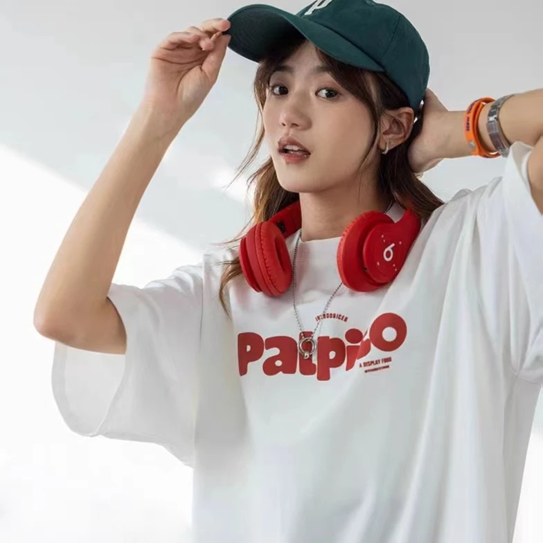 ARTARTA潮牌】白色纯棉宽松oversize短袖T恤女2025年新款春夏ins潮