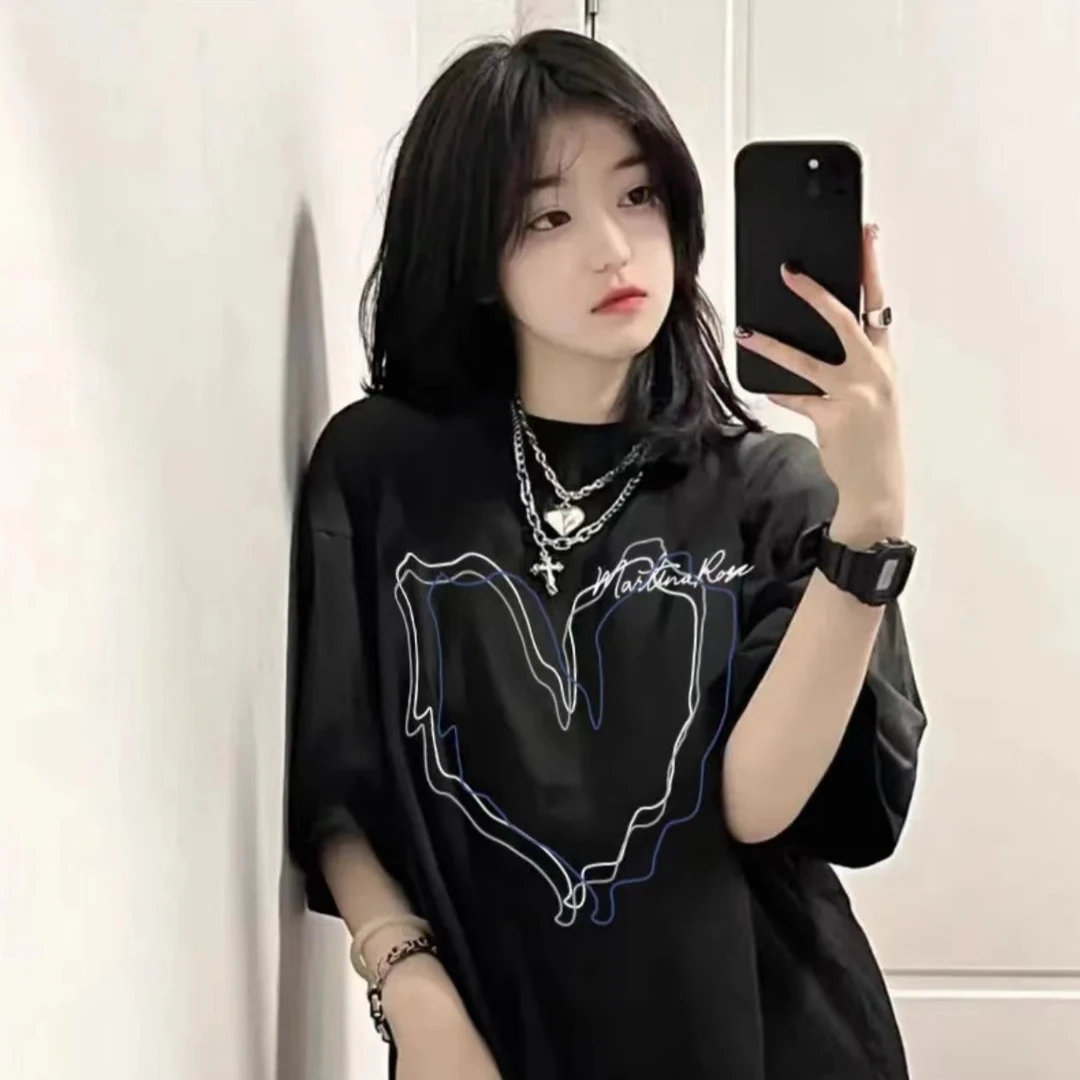 【ARTA潮牌】2023夏季新款圆领印花短袖棉T恤上衣字母百搭宽松潮