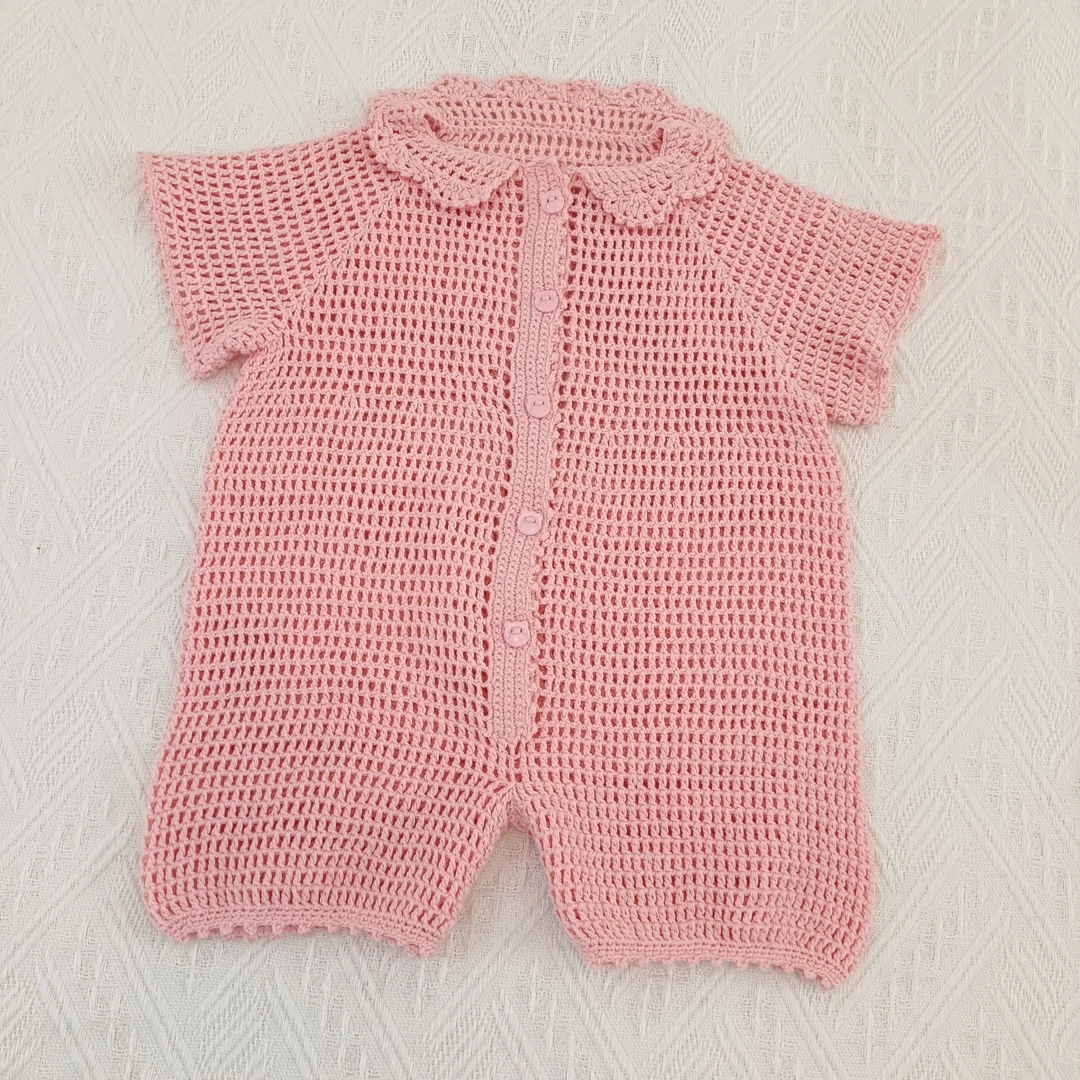 镂空连体短裤 蕾丝棉线DIY材料包（非成品）