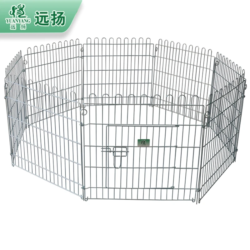 CNCATS/渴得宠物钢丝围栏8片镀锌隔离栅栏中小型犬可拆装方便围栏