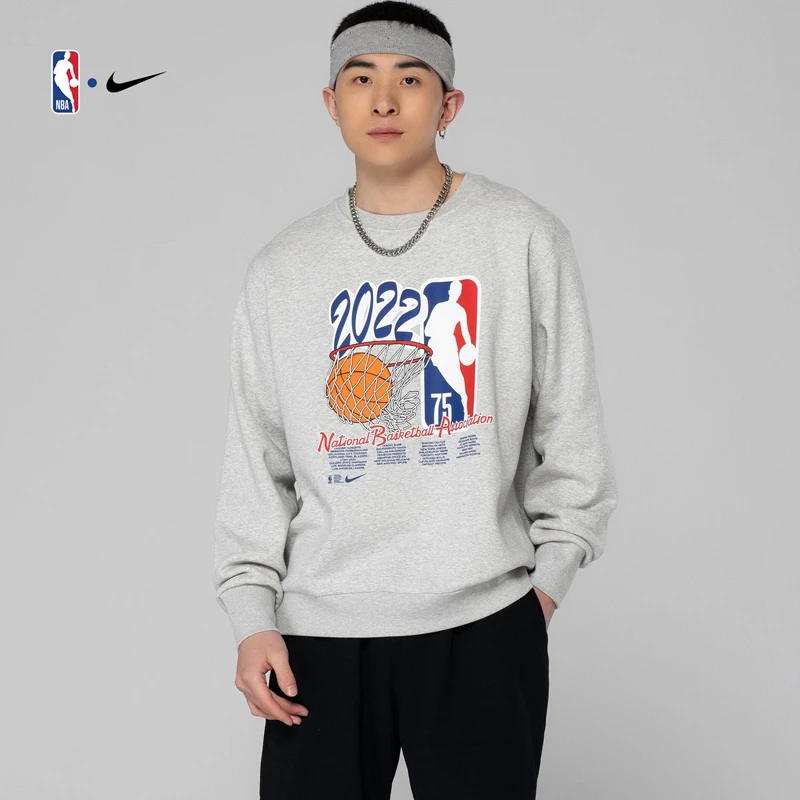 NBA 新款男子圆领针织运动衫 宽松舒适卫衣 潮流时尚百搭套头衫
