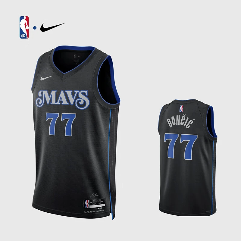 NIKE耐克NBA官方23-24赛季独行侠队东契奇男子球衣速干透气篮球服