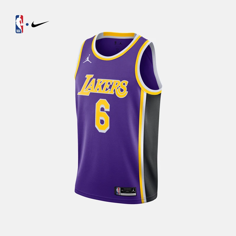 NIKE耐克NBA官方湖人队詹姆斯男子速干球衣男子运动透气篮球服