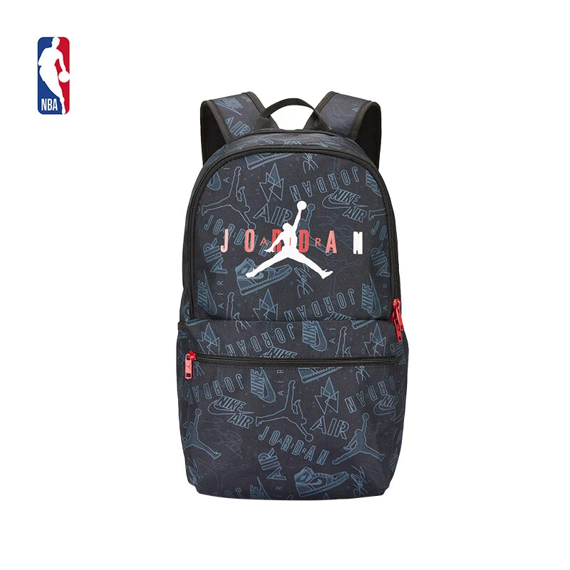 NBA官方-Jordan23L黑色双肩包新款男士学生百搭休闲运动户外背包